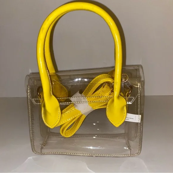 Yellow/Clear see-through handbag - Picture 4 of 6